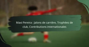 Maxi Pereira : Jalons de carrière, Trophées de club, Contributions internationales